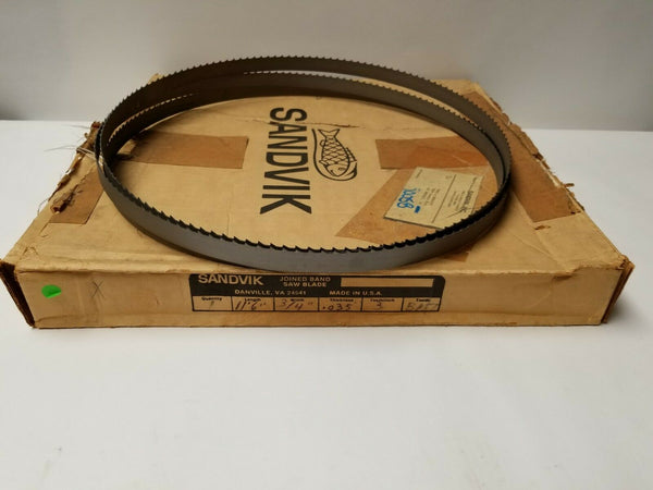 1 New SANDVIK 11' 6" Length Joined Band Saw Blade .035 Thickness 3/4" Width