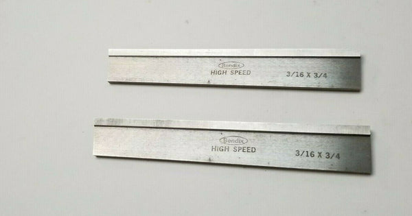 2 New 3/16 x 3/4 x 5 Rectangular Lathe Tool Cutting HSS Bit Blank  BESLY