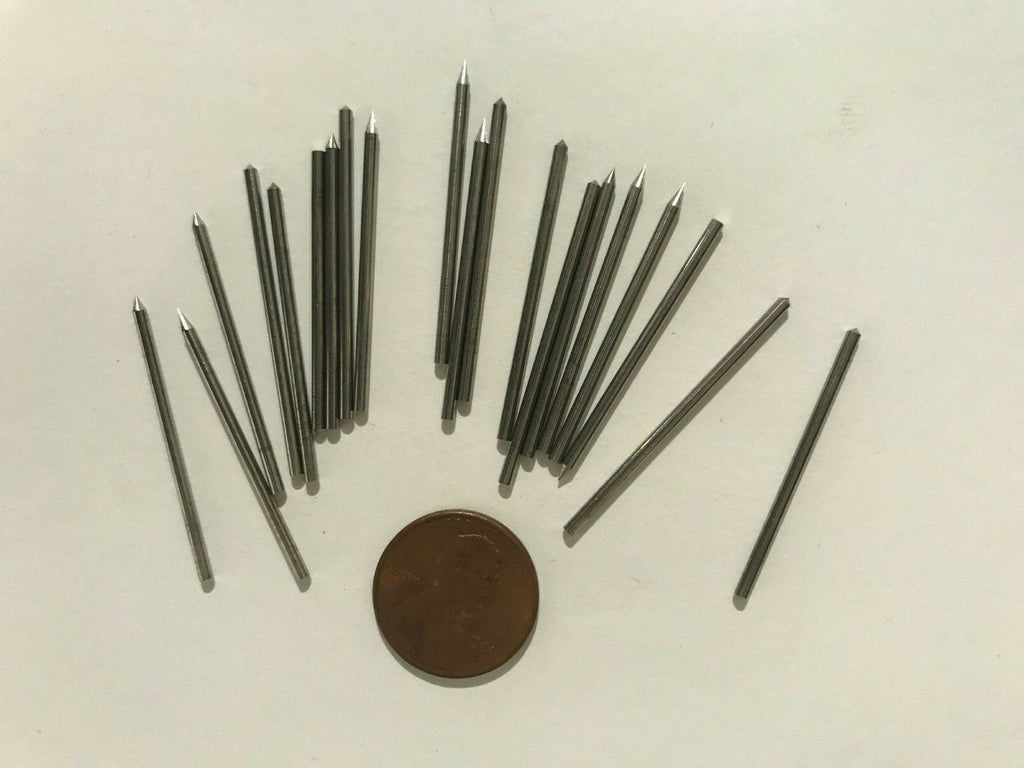 Lot of 20 HSS Push Up needles Die Ejector Pins Pick Up Tools Bits 1.5mm Diameter