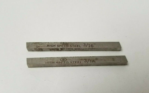 Besly 3/16 x 2-1/2 Square Lathe Tool Cutting HSS Bits Ground High Speed