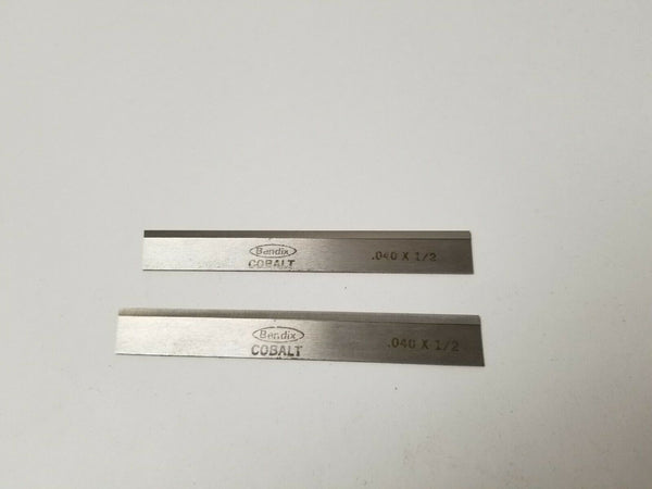 2 New Besly .040 x 1/2 x 3-1/2 Rectangular Lathe Tool Cutting Bit Cobalt