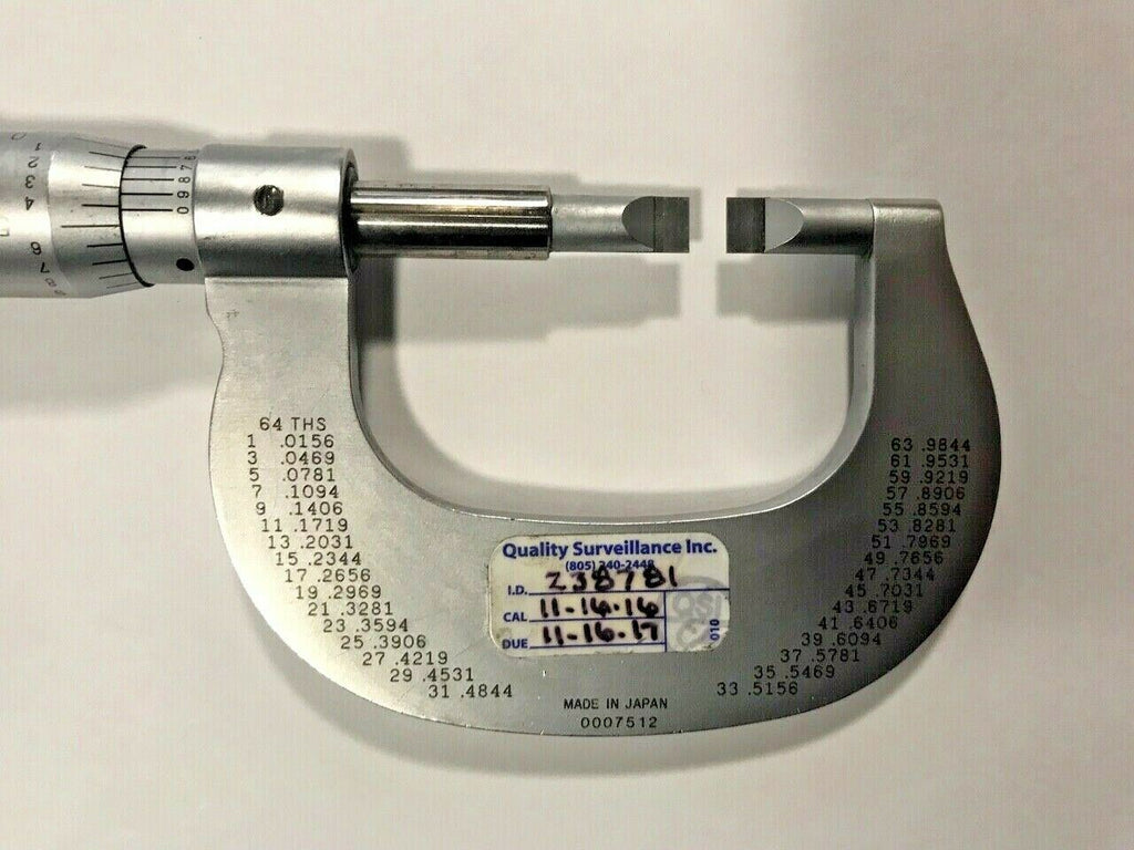 Mitutoyo Blade Micrometer no: 122-151 0