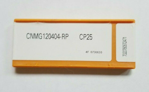 10 Pcs CARBOLOY CNMG 120404-RP CP25 Carbide Inserts Lathe Tools New