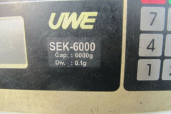 Lot of 2 UWE Model: SEK-6000 Digital Weighing Scale Capacity 6000g for Parts