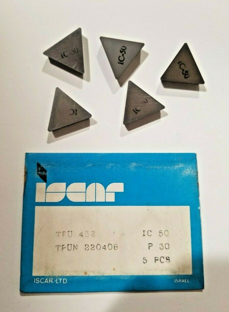 ISCAR TPU 432 TPUN 220408 IC 50 P 30 Carbide Inserts 5 Pcs Lathe Mill New Tools