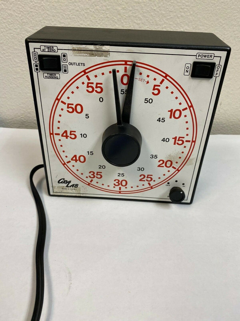 GRALAB Darkroom Timer Model 170 Dual Outlets 120 V 60 HZ Wall Mount USA