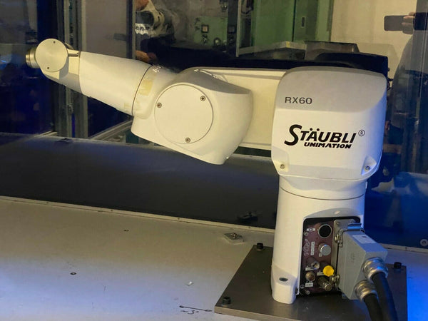 2005 STAUBLI UNIMATION RX60 Robot with CS8M RX60B Robot Controller Local Pickup