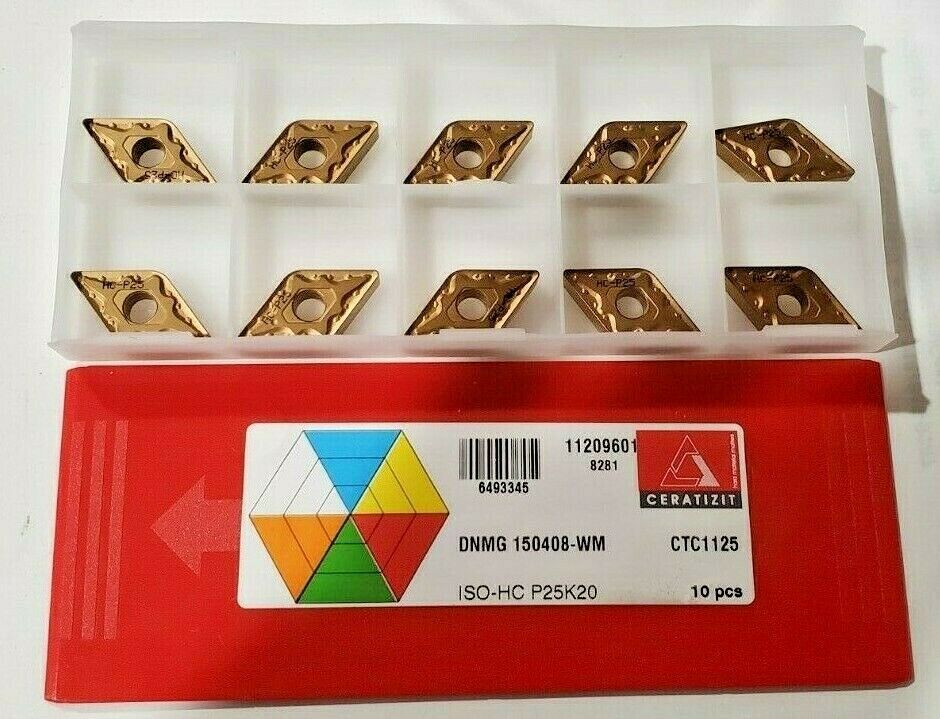 CERATIZIT DNMG 150408-WM ISO-HC P25K25 CTC1130 10 PCS NEW