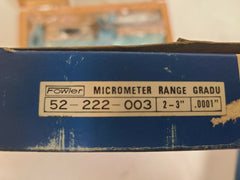 Fowler 52-222-003 Rolling Digital Micrometer 2-3