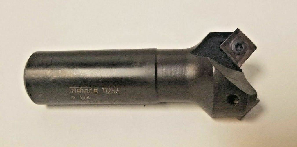 Fette Milling Cutter Twin Cut Coolant 11253 1" x 4" Tool Holder New
