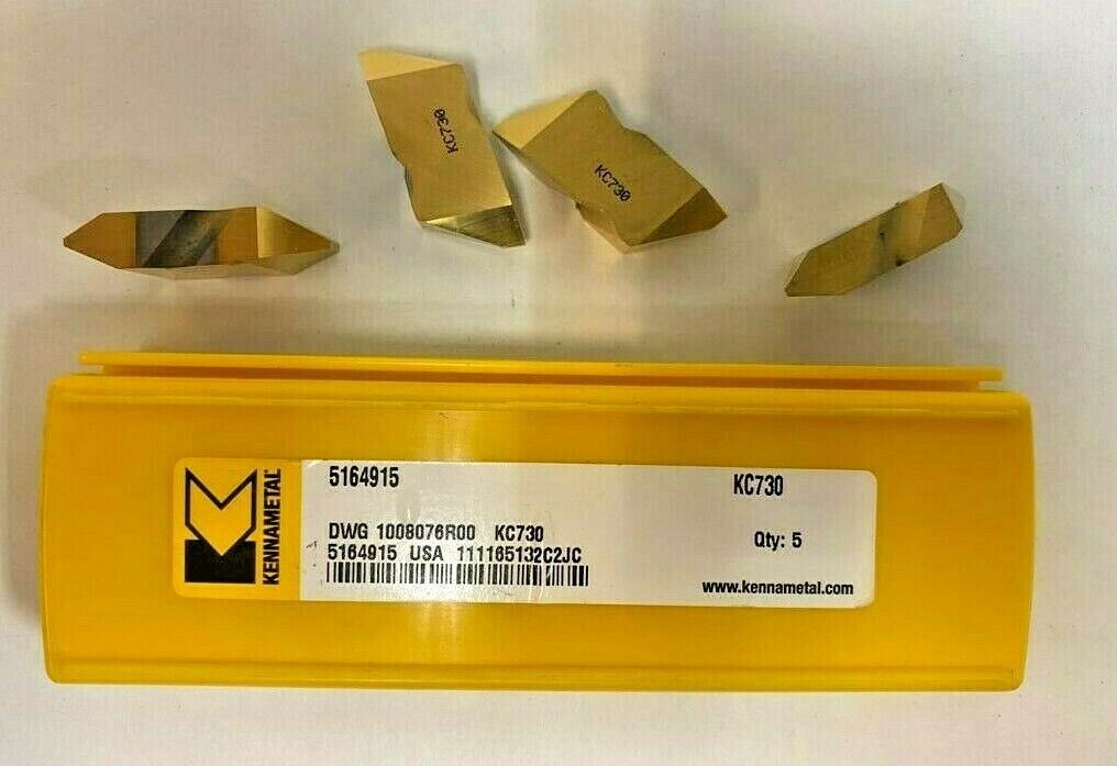 Kennametal 4 Pcs Carbide Grooving Inserts DWG 1008076R00 KC730  USA New