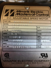 Minarik ELECTRIC C4D28FK1C 1/2 HP 90VDC 2500RPM  DC Drive SPEED Motor ADJUSTABLE