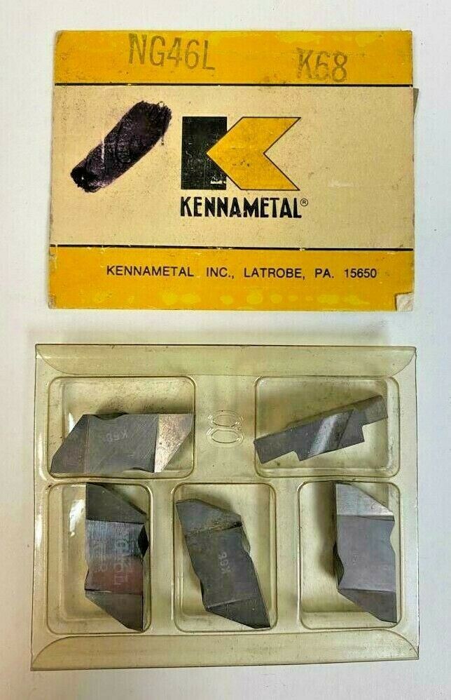 Kennametal 5 Pcs Carbide Grooving Inserts NG46L K68 USA