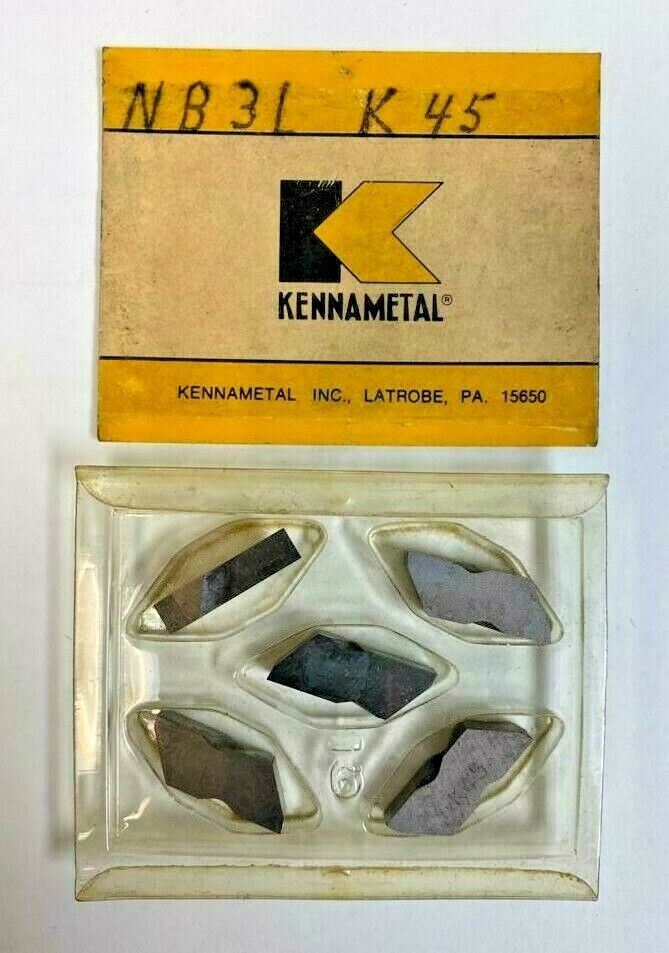 Kennametal 5 Pcs Carbide Grooving Inserts NB3L K45 USA