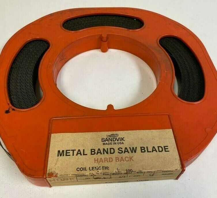 Sandvik Metal Band Saw Blade USA HARD BACK COIN LENGTH 100