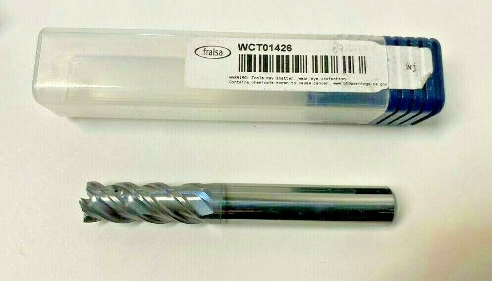 3/8” Solid Carbide End Mill Coolant Through WCT01426 Made by Fraisa