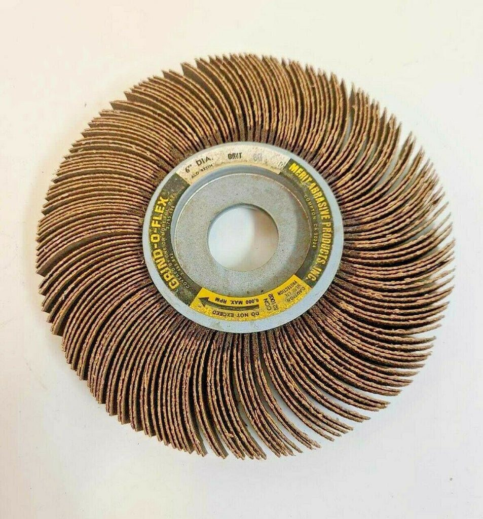 Merit Abrasive Grind-O-Flex 5 Flap Wheels 6" Diameter 60 GRIT XX06060