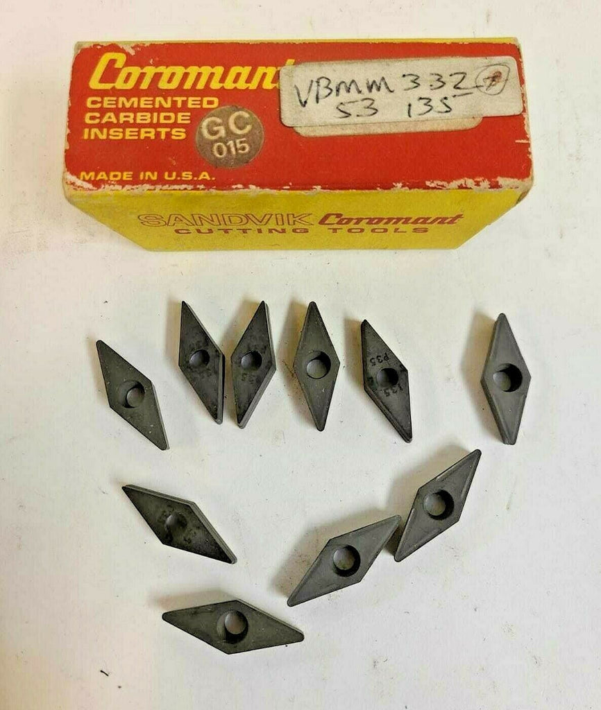 SANDVIK Coromant VBMM 332 53 135 Lathe Carbide Inserts 10 Pcs New