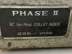 Phase II Model 225-205 Horizontal Vertical 5C Collet Indexer