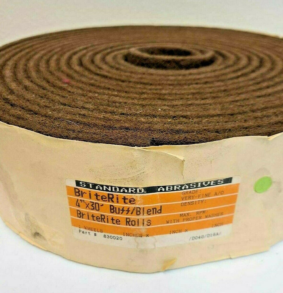 3M Scotch Brite Rite Deburring Roll 4" x 30ft Brand New Buff Blend Very Fine