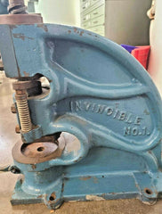 Invincible No.1 Table Modern Top Die And Plate Press Vintage Antique Rare