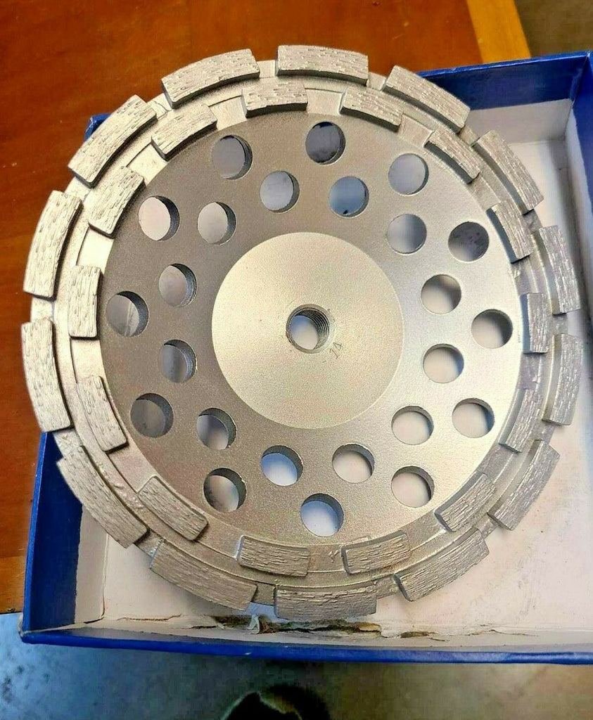 Double row 5/8-7/8 Hole 7" AWD70P1 5/8-11 Thread Grinding Cupwheels Disc