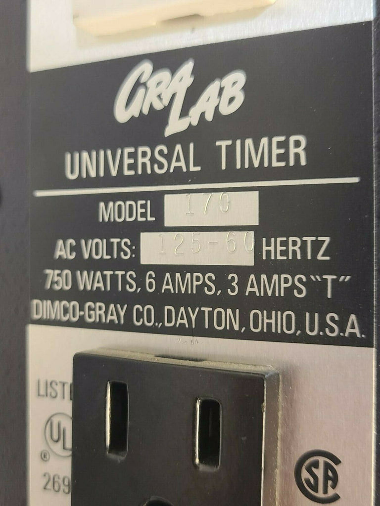 GRALAB Darkroom Timer Model 170 Dual Outlets 120 V 60 HZ Wall Mount USA