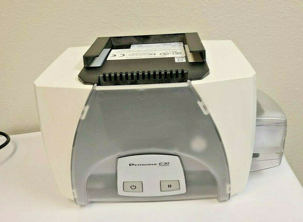 Fargo Persona C30 ID Card Thermal Printer 044400 Bundle Camera TriPod AlphaCard