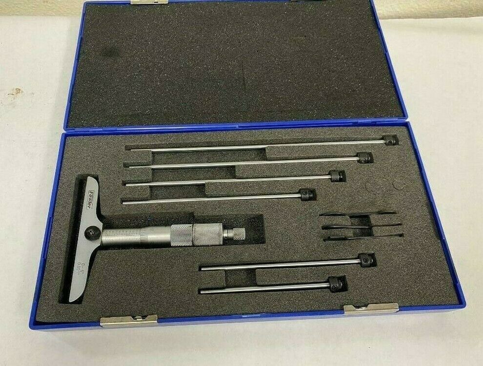 Fowler 0 to 6" Range 0.001" Graduation Digit Mechanical Outside Micrometer