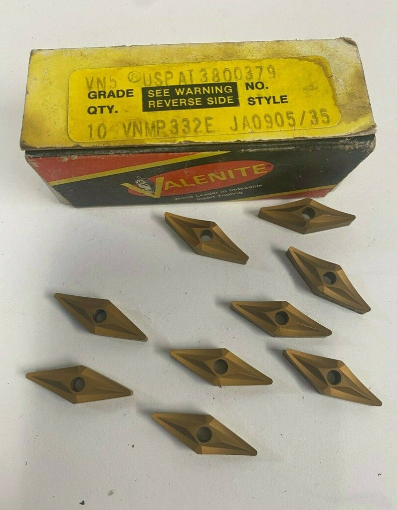 Valenite VNMP 332 E VN5 Lathe Carbide Inserts 9 Pcs Tools New