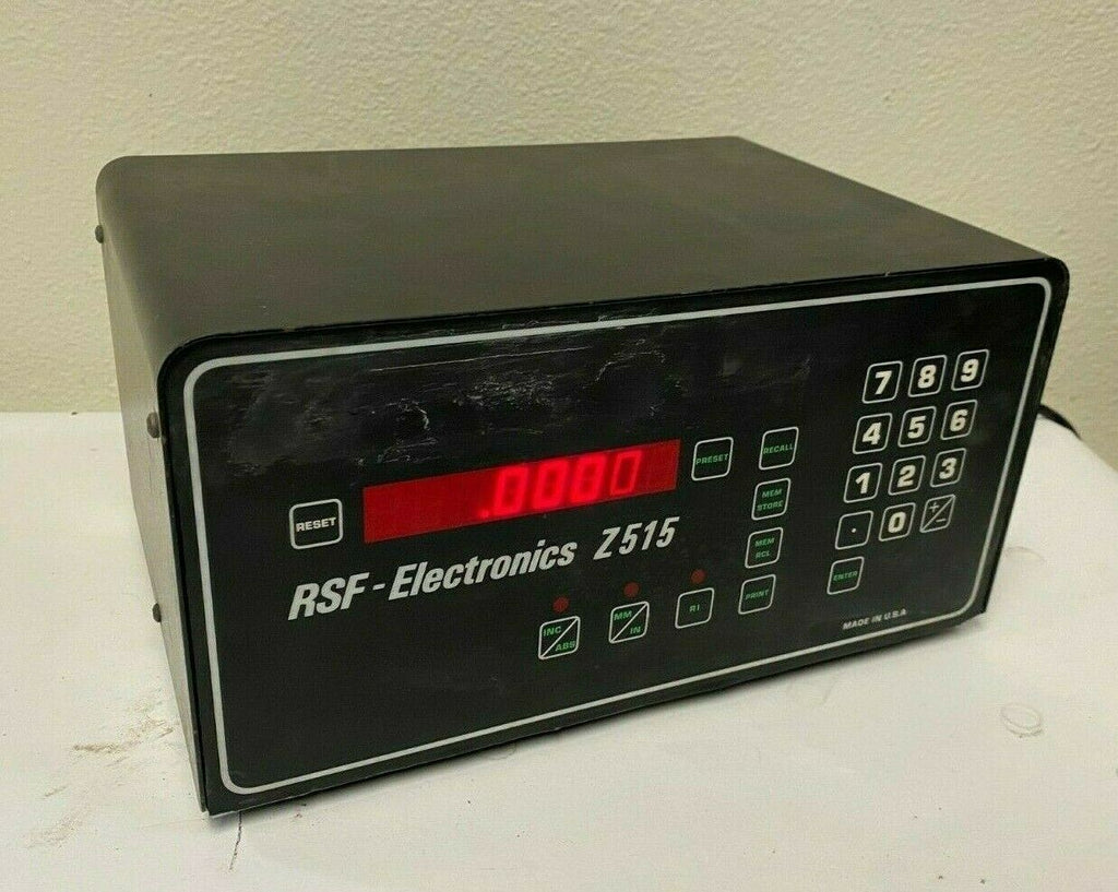 RSF Electronics Z515 Y Digital Readout DRO OPERATOR INTERFACE CONTROL Measuring