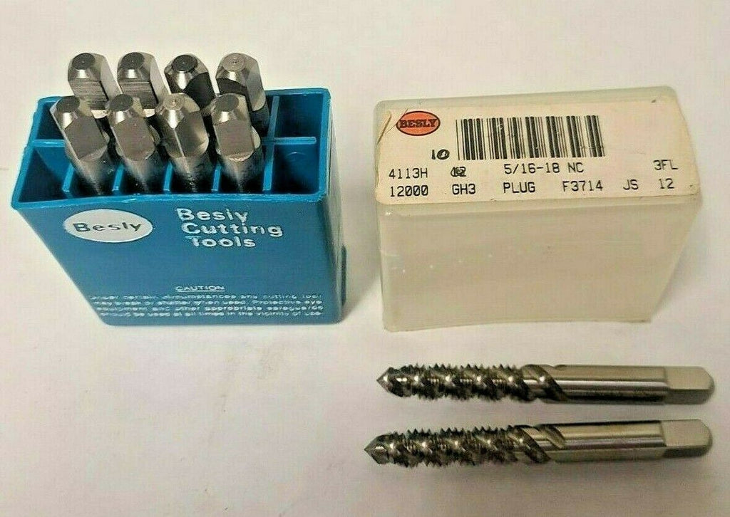 Lot of 2 Besly Tap 5/16 - 18NC GH3 PLUG JS 3 FLUTES Brand New Made in The USA