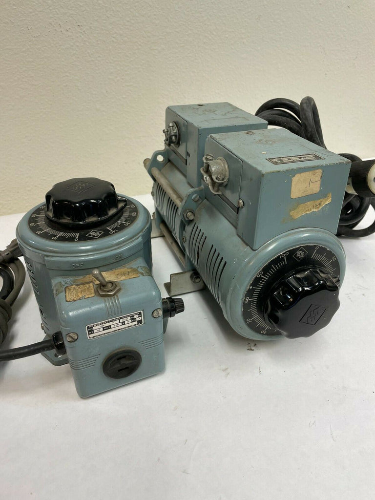 POWERSTAT VARIABLE AUTOTRANSFORMER TYPE 116B IN  120 OUTV 0-140 LOT OF 2