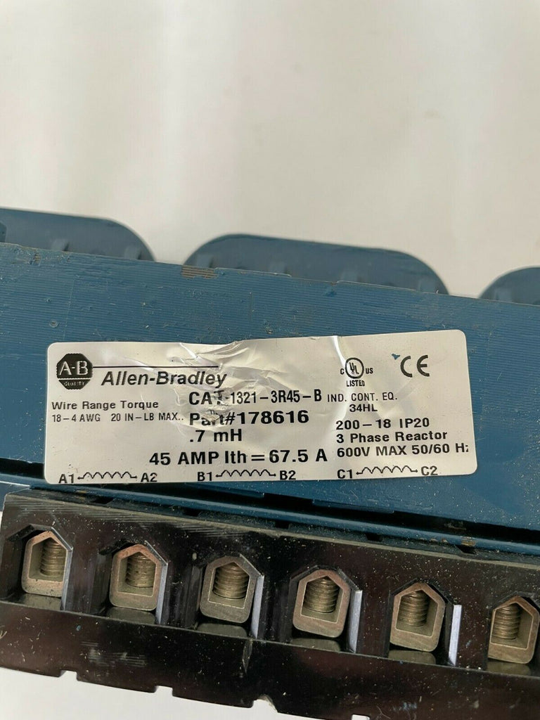Allen-Bradley / AB 1321-3R45-B (178616) 200 to 600 VAC, Line Reactor