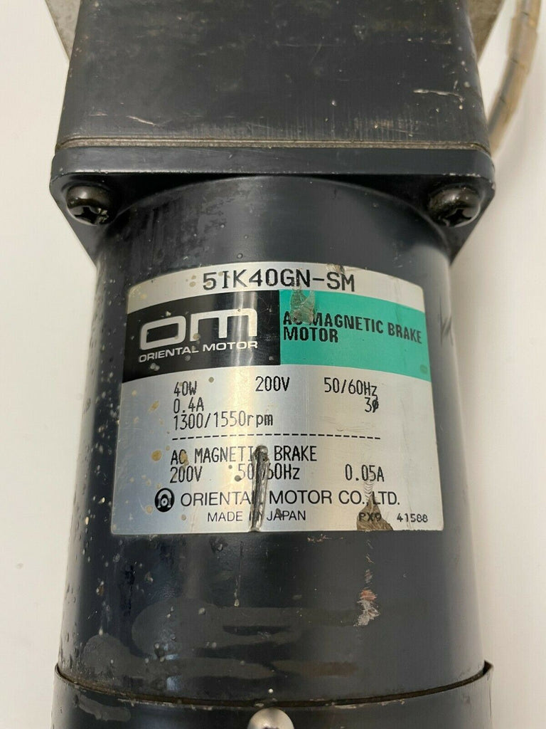 ORIENTAL BRAKED GEAR MOTOR 5IK40GN-SM