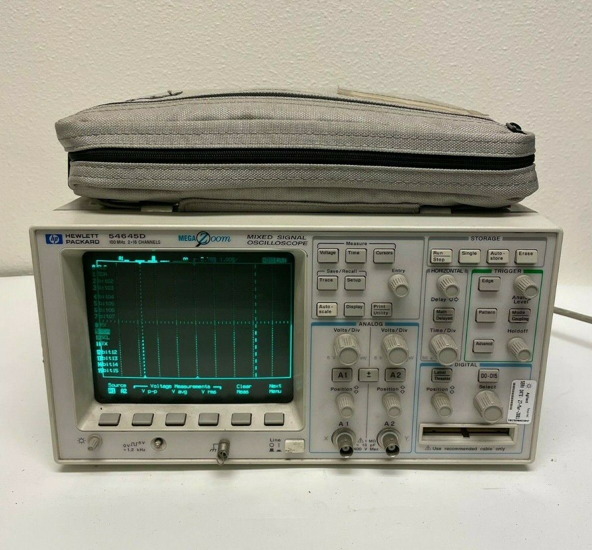 HP HEWLETT PACKARD 54645D Mixed Signal OSCILLOSCOPE 100MHz 2+16 CHANNE