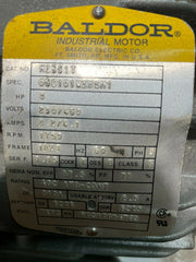 Baldor Industrial AC Motor M3661T 3HP 230/460V 1750 RPM 3Ph 60Hz