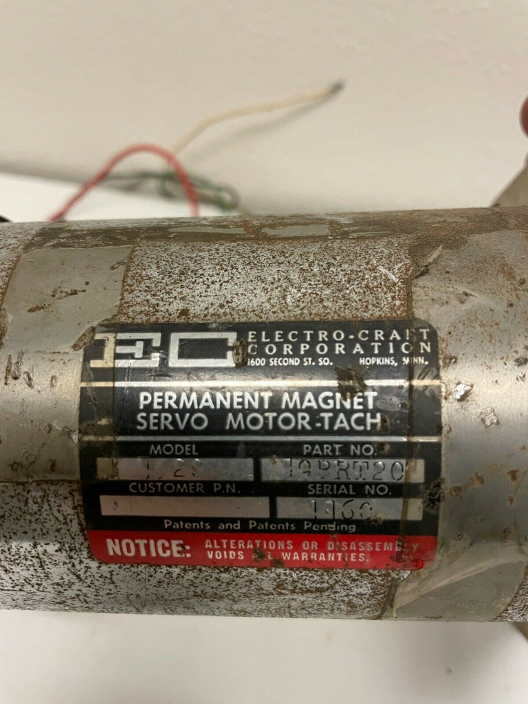 EC ELECTRO CRAFT SERVO MOTOR Permanent Magnet motor-tach