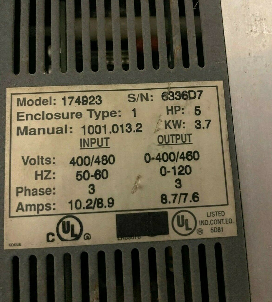 Adjustable Speed AC Motor Control model 174923 with Leeson motor model C6T34FB1C