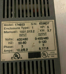 Adjustable Speed AC Motor Control model 174923 with Leeson motor model C6T34FB1C