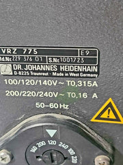 Heidenhain XYZ Axis Digital Readout VRZ 775 COUNTER DIGITAL DISPLAY UNIT