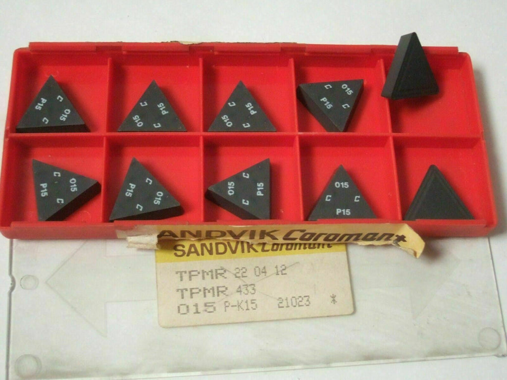 SANDVIK Coromant TPMR 433 015 PK15 Lathe Carbide Inserts 10 Pcs New