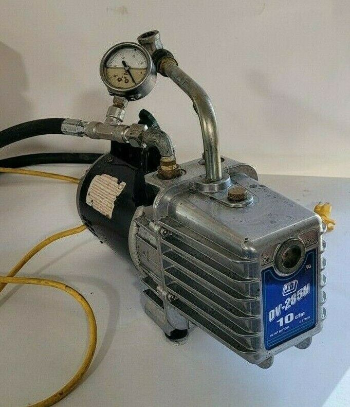J/B DV-285N 10 cfm 2 Stage Vacuum Pump W/ Marathon Electric Motor 1/2 HP