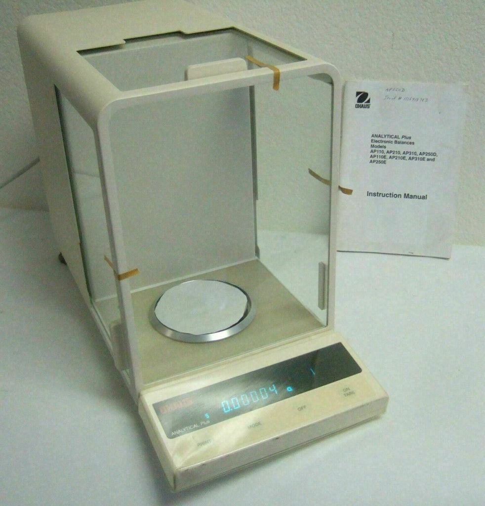 OHAUS Model AP250D Analytical Plus Balance Scale 1118413783 Electronic & Manual