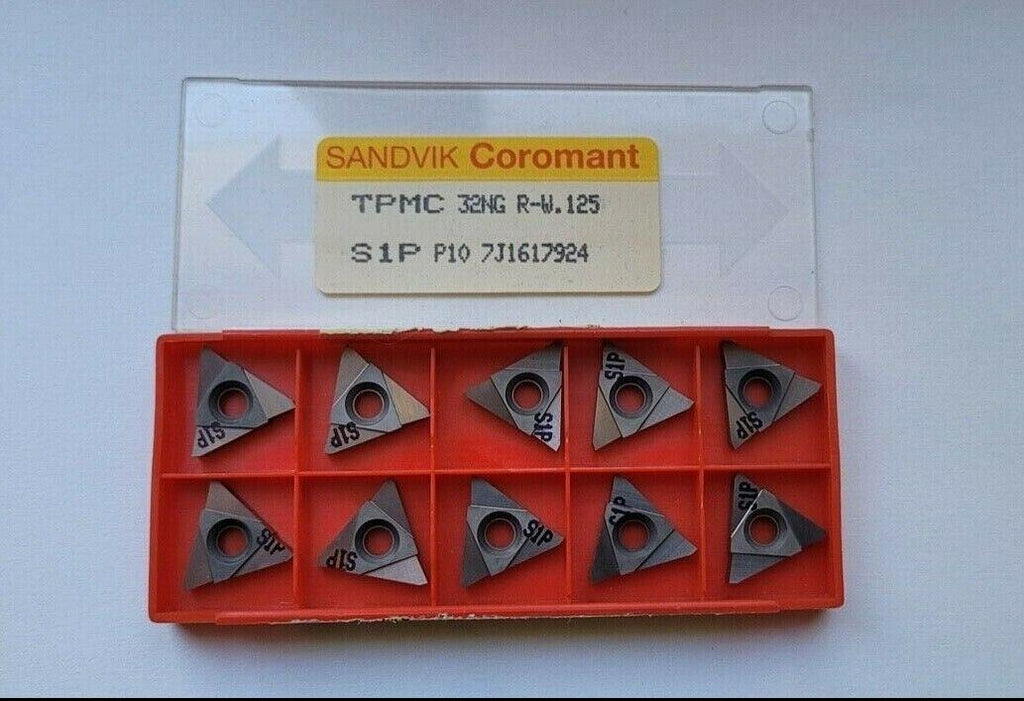 SANDVIK Coromant TPMC 32NG R-W.125 S1P P10 Lathe Carbide Inserts Tools 10 Pcs
