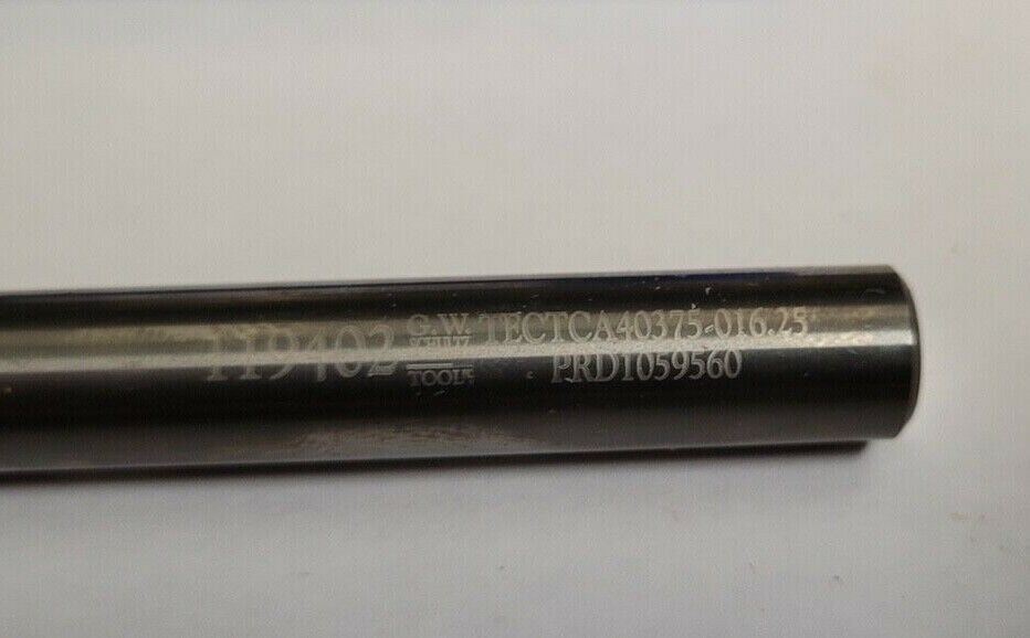 G.W. Schultz Tool .3750 4FL .250 LC 3.00 OL .016R Carbide End Mill New 3/8