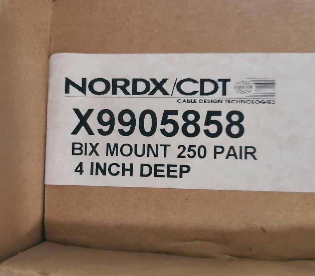 NORDX / CDT X9905858 BIX MOUNT 250 PAIR 4 INCH DEEP CABLE DESIGN TECHNOLOGIES