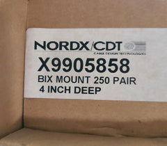 NORDX / CDT X9905858 BIX MOUNT 250 PAIR 4 INCH DEEP CABLE DESIGN TECHNOLOGIES