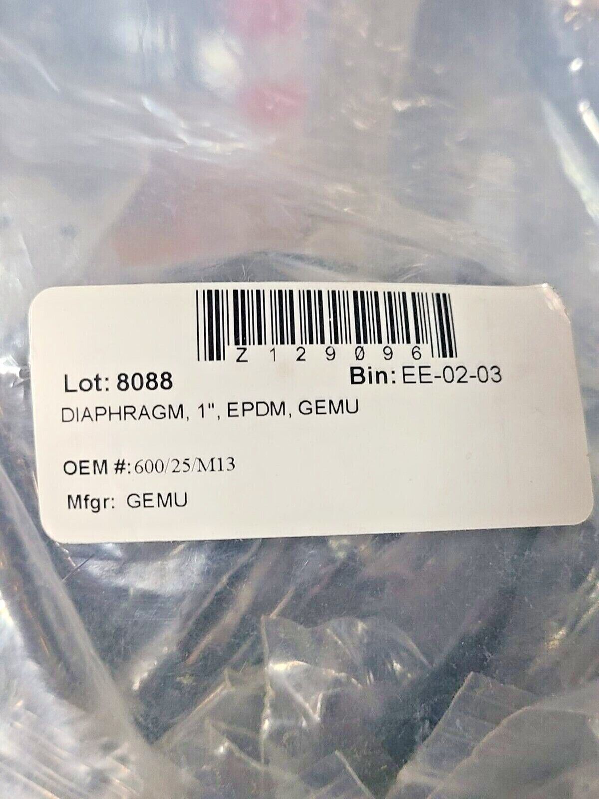 Diaphragme GEMU 600 10M17 - Référence 88301389 - Neuf (état NOS Ou Similaire) - Envoi Rapide + Garantie