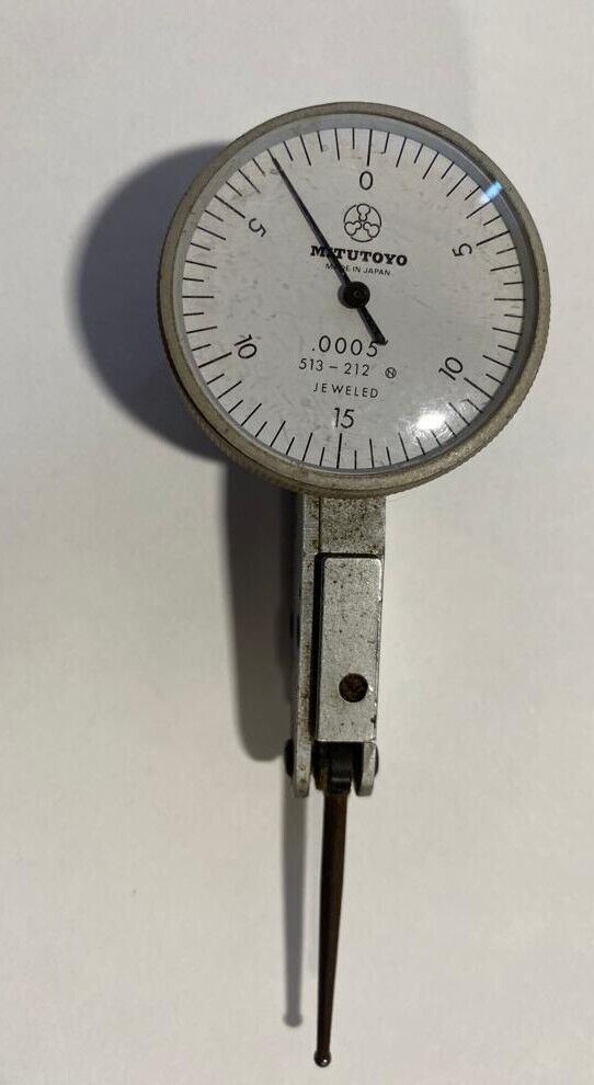 MITUTOYO Dial Test Indicator 513-212 .0005” Japan Made Machinist Tool